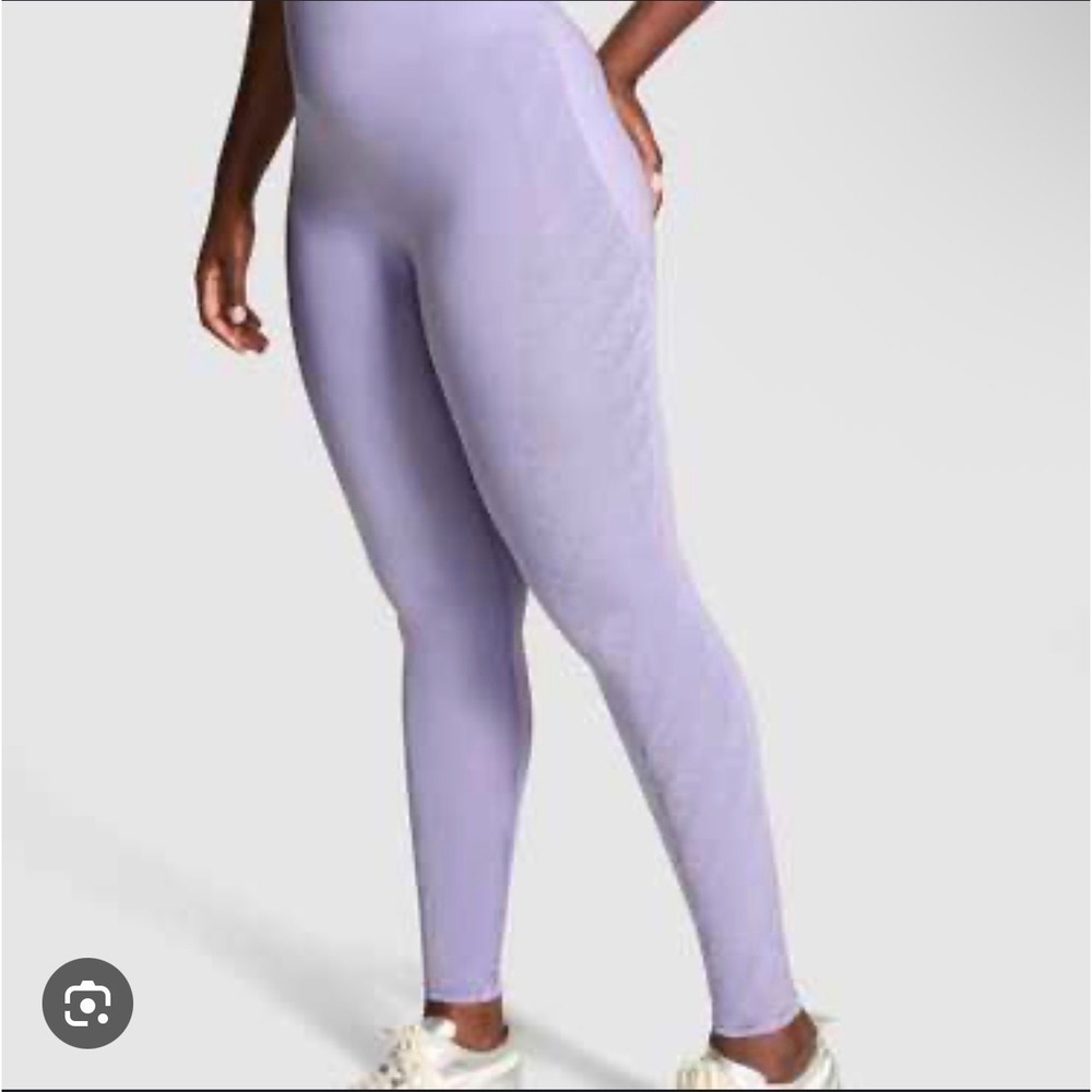 Pink Victoria's Secret Lavender Seamless High Waisted Leggings Purple Medium M